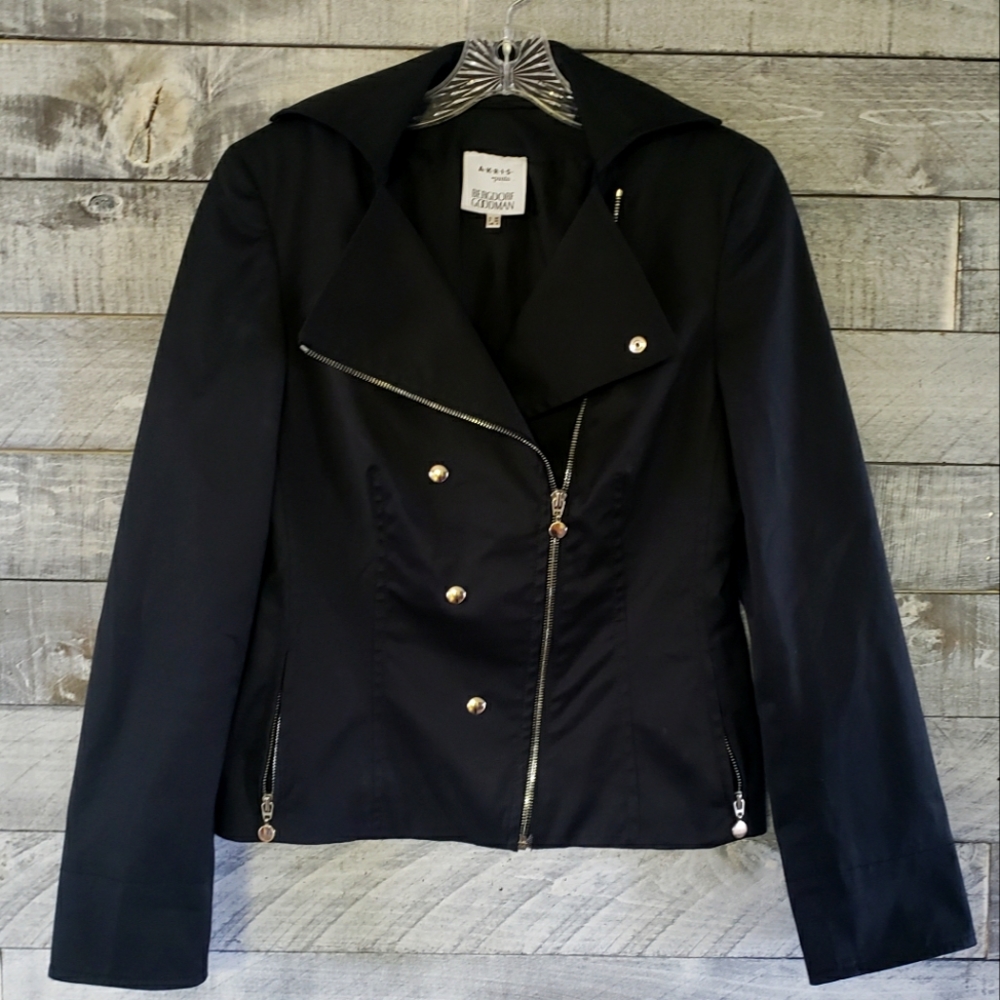 Akris Punto Cropped Black Jacket Size 6